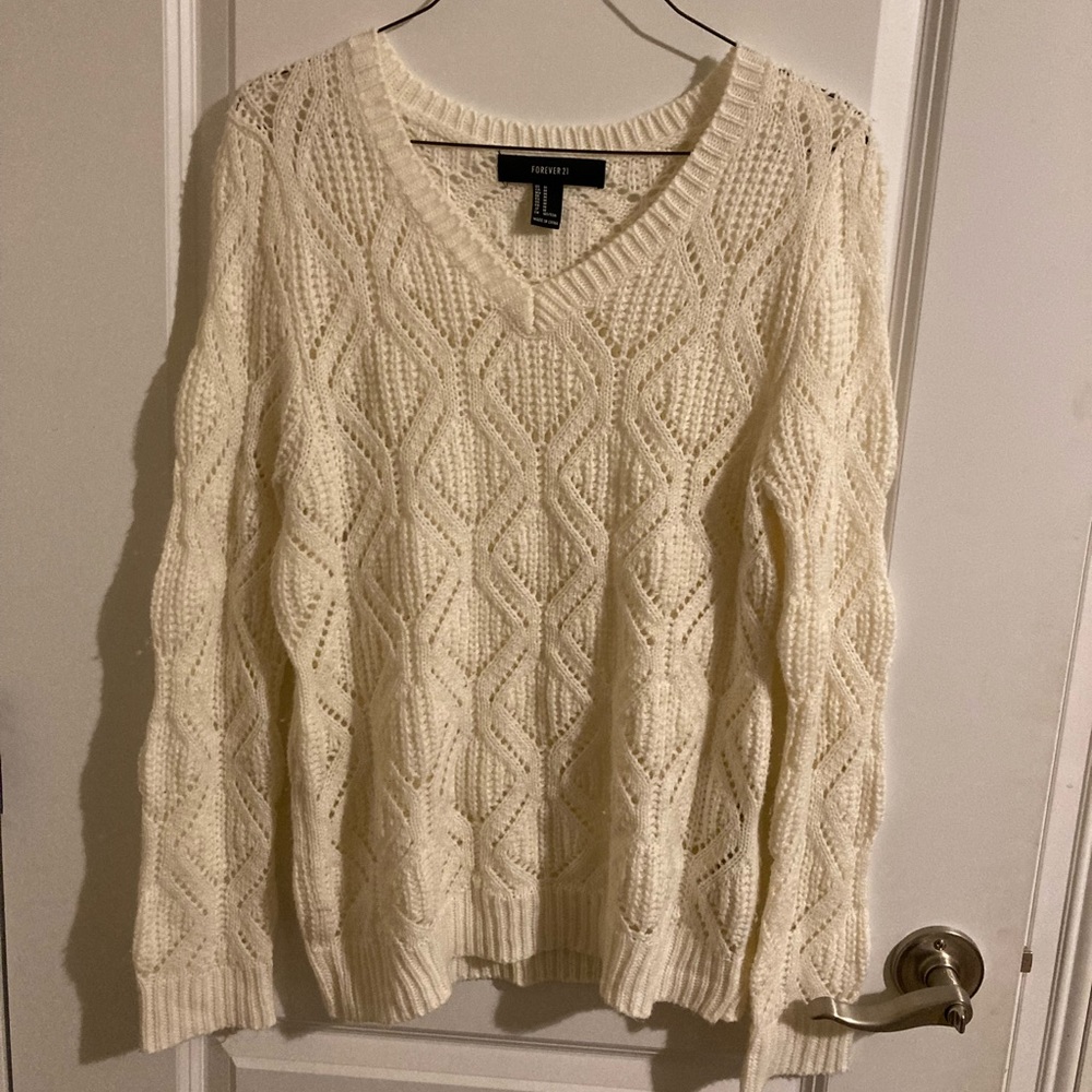 Cream Colored Knit Sweater